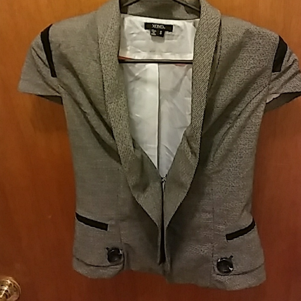 XOXO  Black and Grey vest Size S